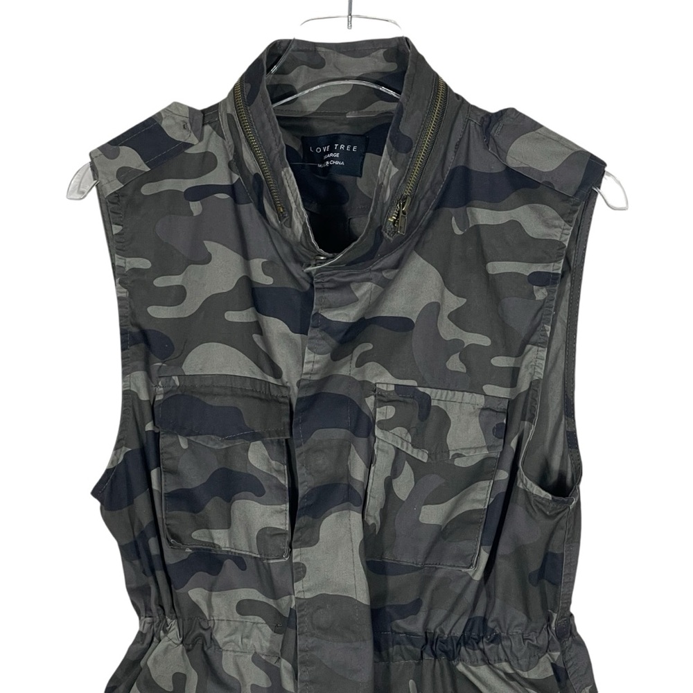 Love Tree Camo Green Military Army Utility Vest w/Front Pockets NWT Size XL - Picture 6 of 16